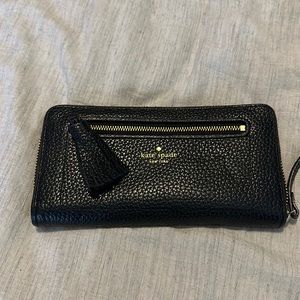 Kate Spade Black Leather Full Size Wallet